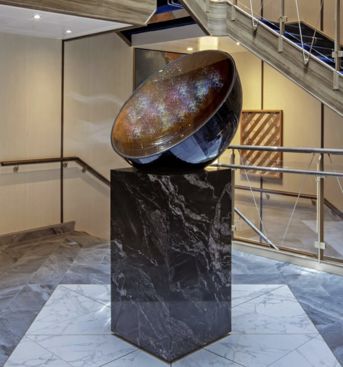 Magical Sky installation on the Seabourn Pursuit cruise ship