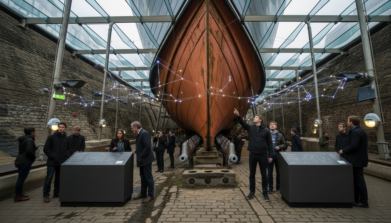 Day mode &mdash; constellations visible in daylight beneath the glass sea