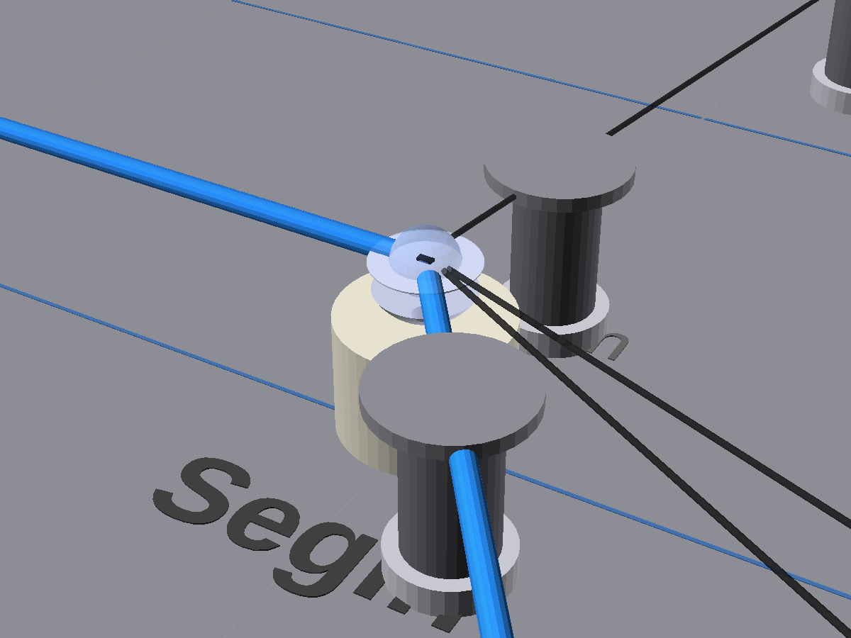 Close-up of Segin star position